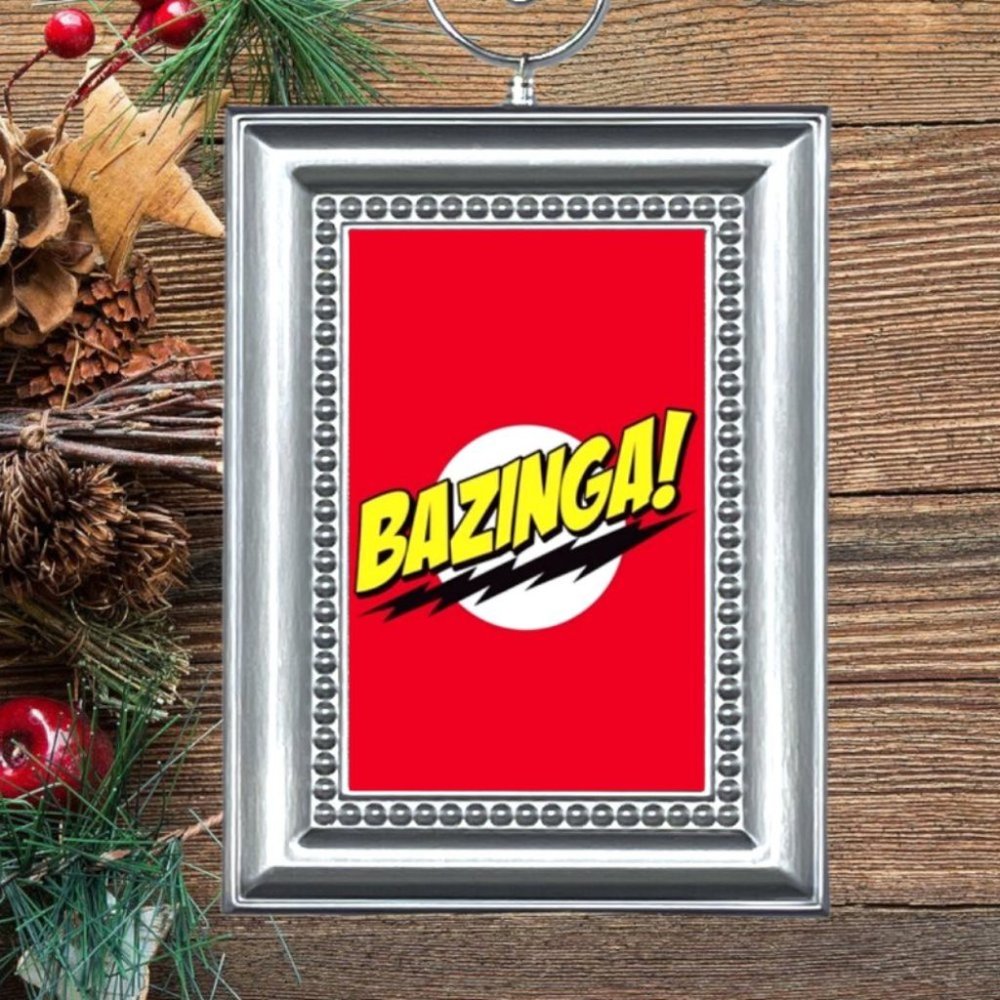 The Big Bang Theory Sheldon Cooper BAZINGA Christmas Tree Ornament
